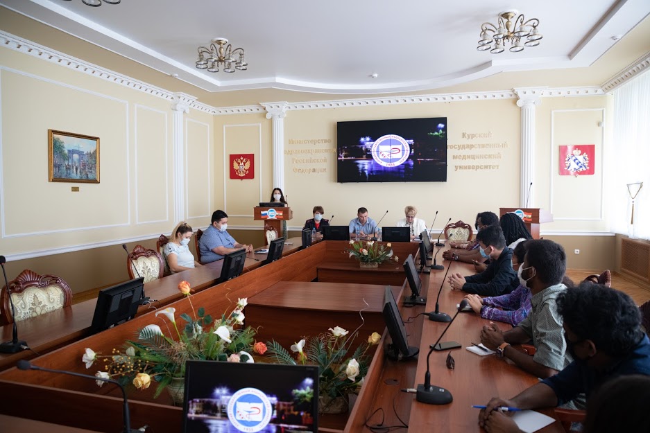MEETING OF IMI KSMU FOREIGN STUDENT ACTIVE CORE WITH THE LAW ENFORCEMENT OFFICIALS OF KURSK REGION