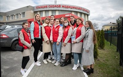 STUDENTS OF KSMU CONGRATULATED THE EMERGENCY STATION WORKERS WITH A PROFESSIONAL HOLIDAY