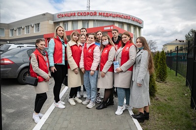 STUDENTS OF KSMU CONGRATULATED THE EMERGENCY STATION WORKERS WITH A PROFESSIONAL HOLIDAY