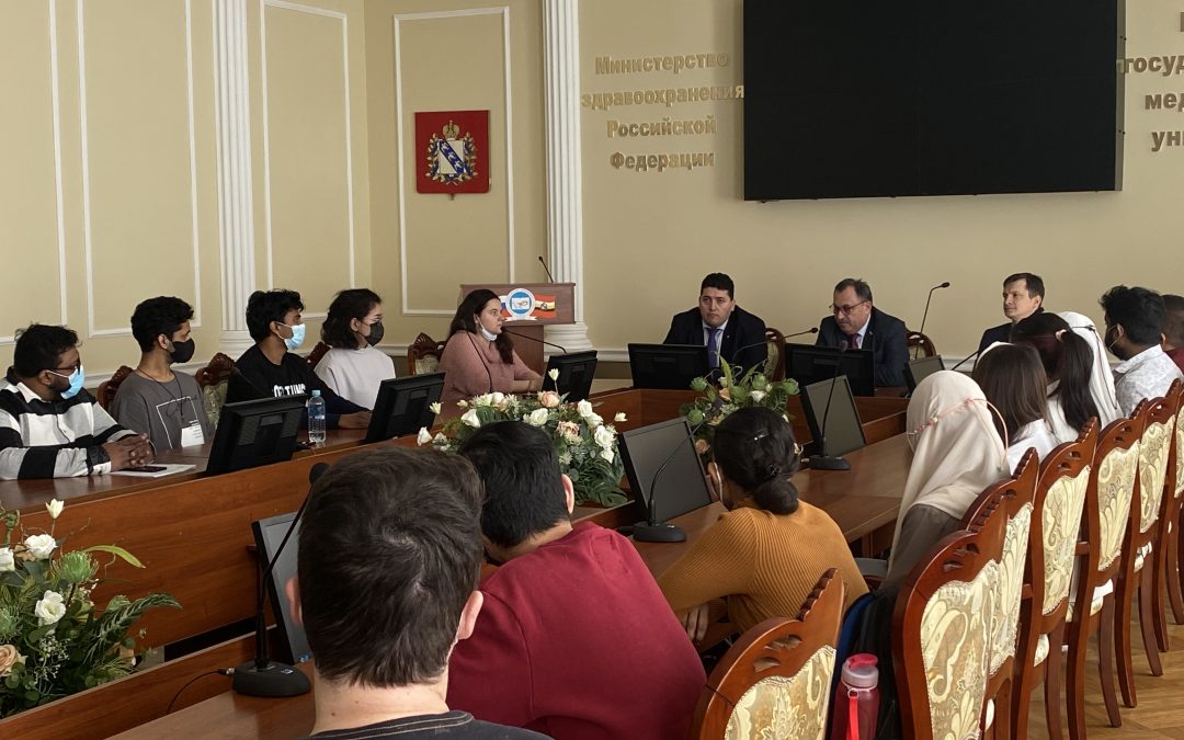 MEETING OF RECTOR WITH THE ACTIVE CORE OF FOREIGN STUDENTS OF IMI KSMU