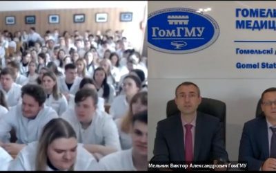 Teachers of Belarusian medical universities continue to introduce the students of Kursk Medical University with scientific lectures