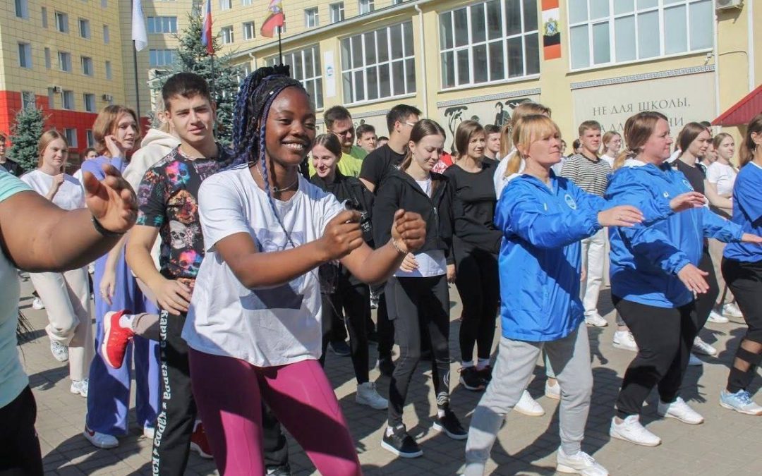 MASS GYMNASTICS TOOK PLACE AT KSMU AS PART OF THE INTERNATIONAL STUDENTS SPORTS DAY