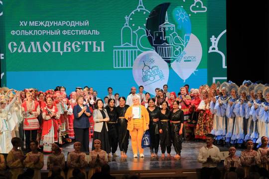 The International Students represent KSMU in the 15th International Folklore Festival “Samotsvety”