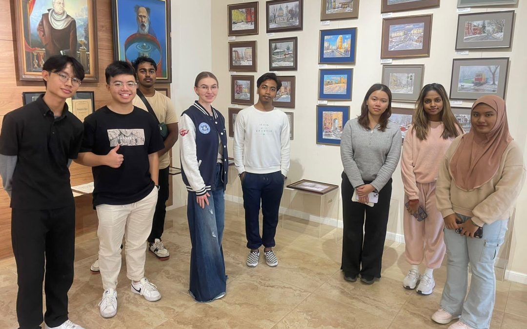 INTERNATIONAL STUDENTS ON THE EXHIBITION “Our city in different times”