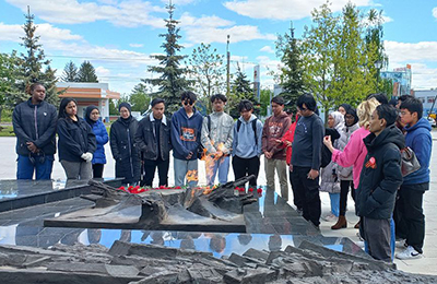 EXCURSION OF INTERNATIONAL STUDENTS TO THE PATRIOT PARK